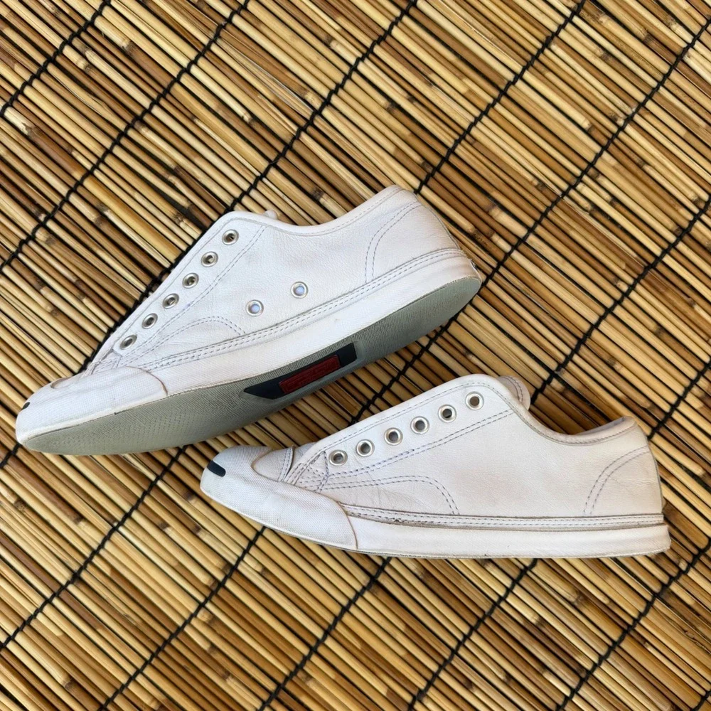 Converse Jack Purcell CP Leather White Low Top Sneakers Mens 6.5 Womens 8.5 - Picture 2 of 8